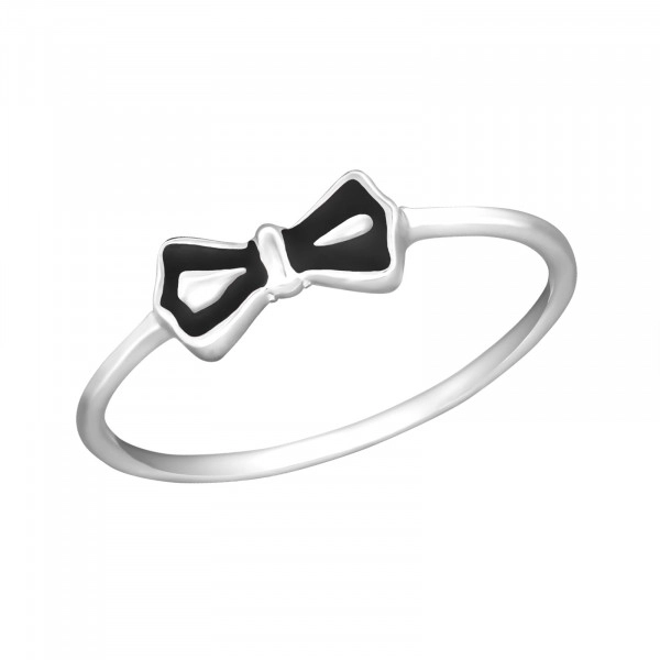Silver Bow Ring with Epoxy Silver Bow Ring with Epoxy