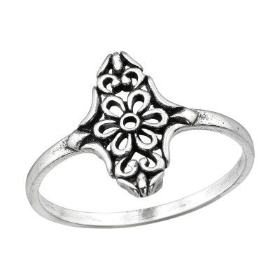 Silver Flower Ring