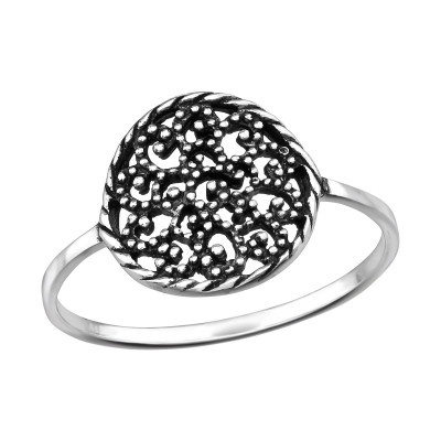 Silver Round Ring