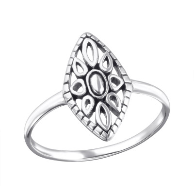 Silver Marquise Ring