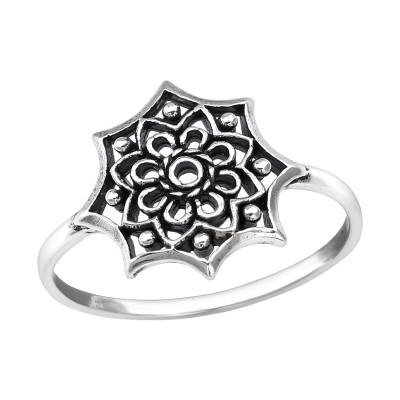 Silver Flower Ring