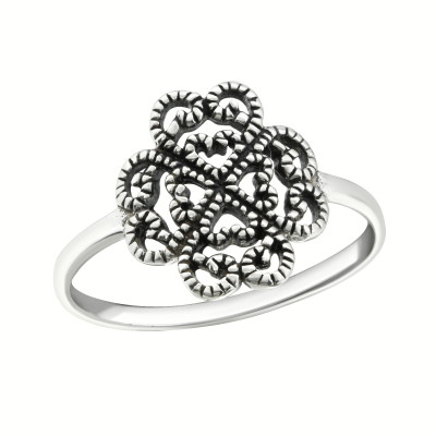 Silver Flower Ring