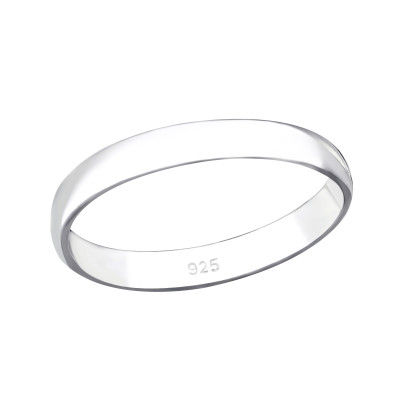 Silver 3mm Band Ring