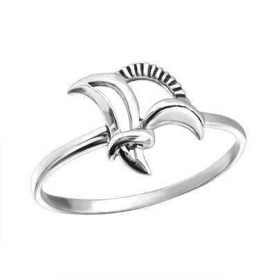 Silver Curved Ring