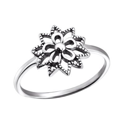 Silver Flower Ring