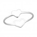 Silver Double Heart Ring