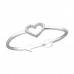 Silver Arrow and Heart Ring