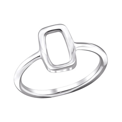 Silver Rectangle Ring