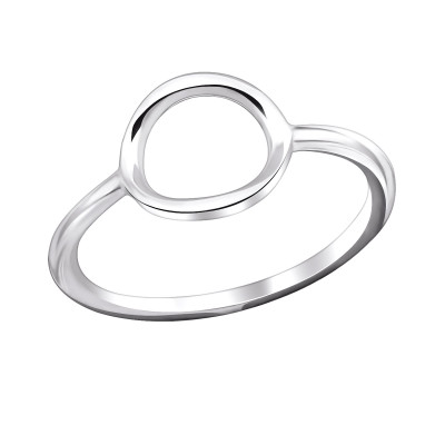 Silver Oval Ring