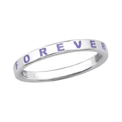 Forever Sterling Silver Ring with Epoxy