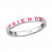 Best Friends Bff Sterling Silver Ring with Epoxy