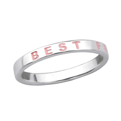 Best Friends Sterling Silver Ring with Epoxy