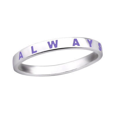 Always Sisters Sterling Silver Ring with Epoxy