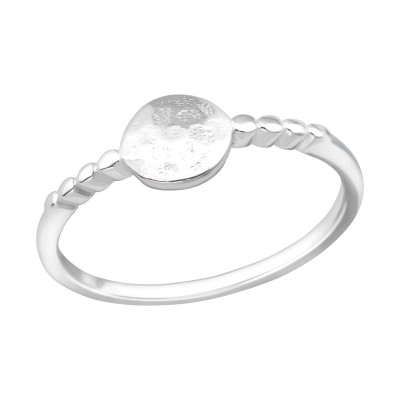 Faceted Sterling Silver Ring