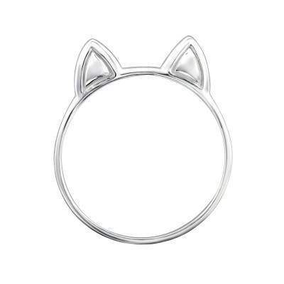 Silver Cat Ring