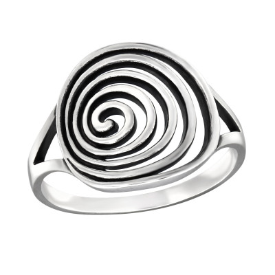 Silver Spiral Ring