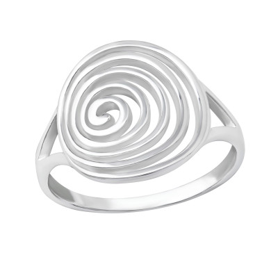 Silver Spiral Ring