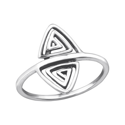 Silver Triangle Ring