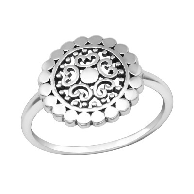 Silver Flower Ring