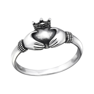  Silver Claddagh Ring