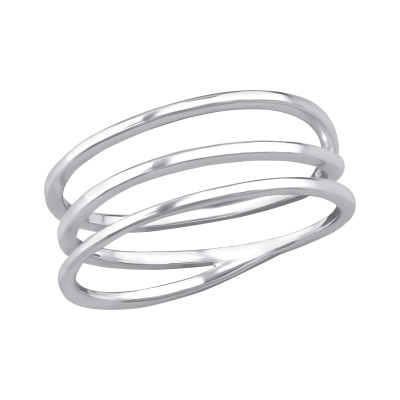 Silver Intertwining Ring