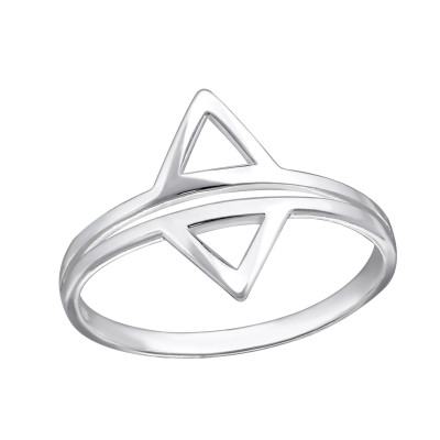 Silver Geometric Ring