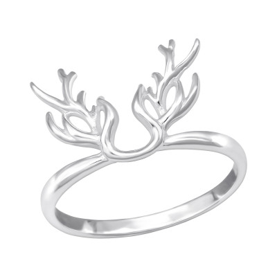 Silver Antler Ring