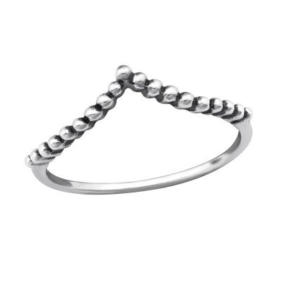 Silver Geometric Ring