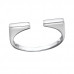 Silver U-Shaped Ring