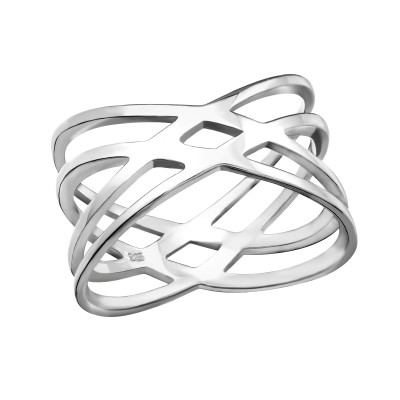 Silver Intertwining Ring