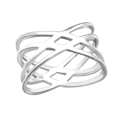 Silver Intertwining Ring