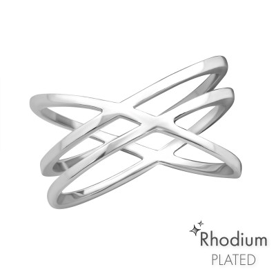 Silver Intertwining Ring