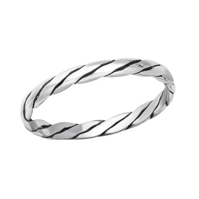 Silver Rope Ring