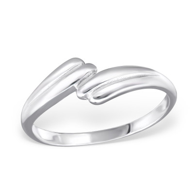 Curved Sterling Silver Ring