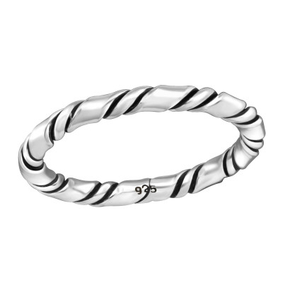 Silver Rope Ring