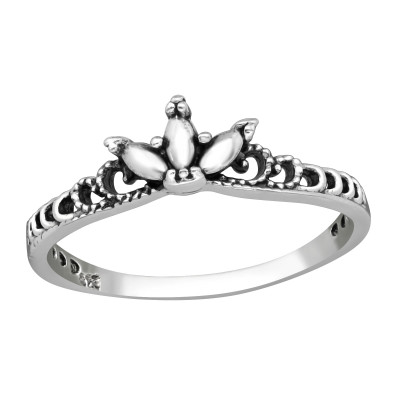 Silver Crown Ring