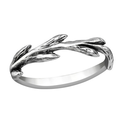 Silver Branch Ring