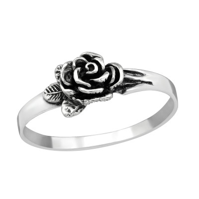 Silver Rose Ring