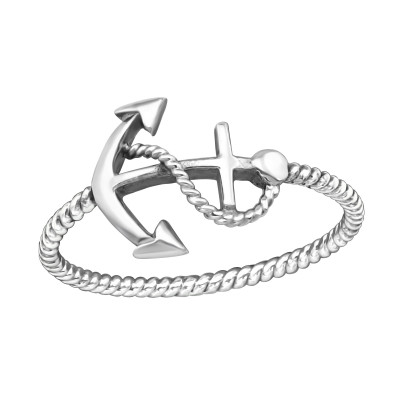 Silver Anchor Ring