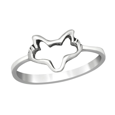 Silver Wolf Ring