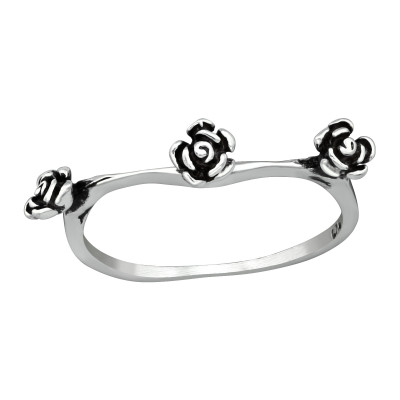 Silver Rose Ring