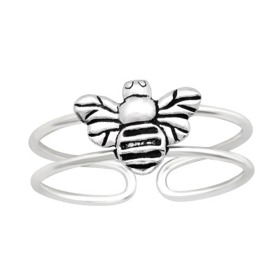 Silver Bee Adjustable Toe Ring