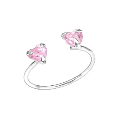 Hearts Sterling Silver Adjustable Toe Ring