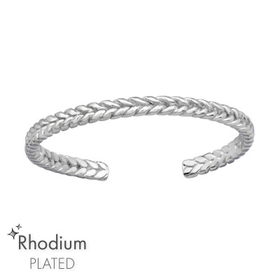 Silver Braided Adjustable Toe Ring