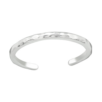 Silver Plain Adjustable Toe Ring