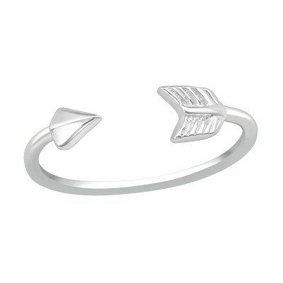 Silver Arrow Adjustable Toe Ring