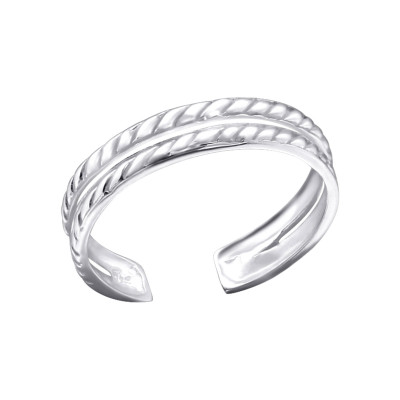 Silver Chain Adjustable Toe Ring