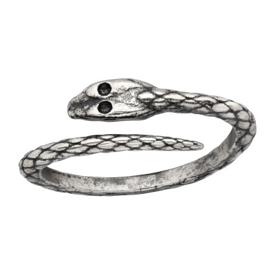 Silver Snake Adjustable Toe Ring