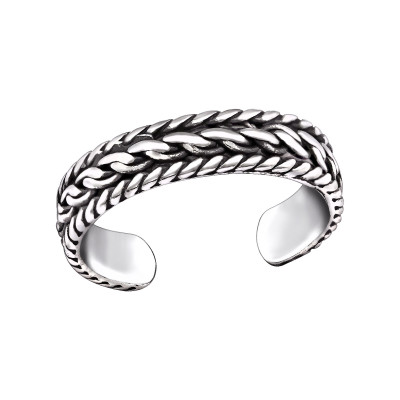 Silver Chain Adjustable Toe Ring