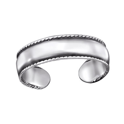 Silver Band Adjustable Toe Ring